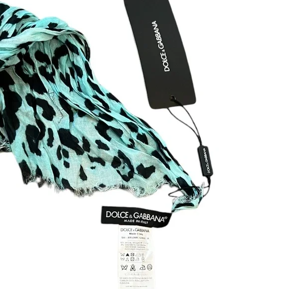NWT DOLCE & GABBANA Green Leopard Print - Picture 8 of 8